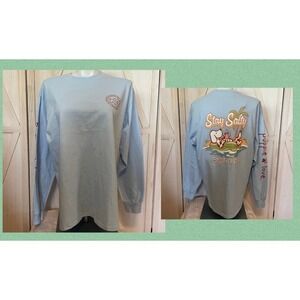 NEW NWT Puppy Puppie Love Adult Blue Stay Salty Long Sleeve Shirt XL X-Large